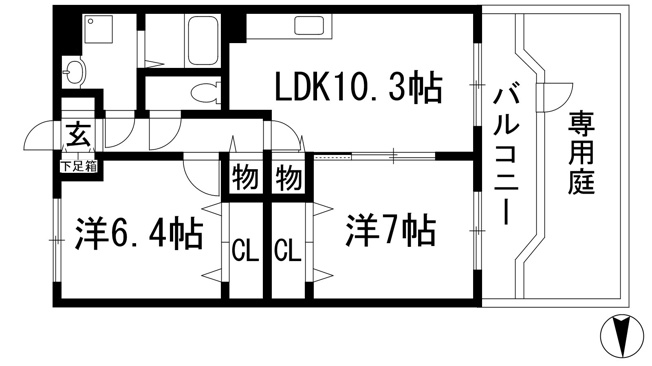 【間取り】 | CasaVerde甲東園
