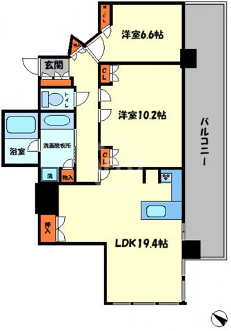 シティタワー大阪福島　鷺洲小学校区の間取り|シティタワー大阪福島