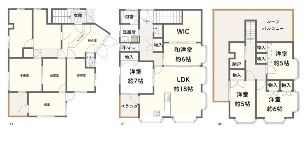 店舗付き住宅　大久保町大窪　築48年の間取り