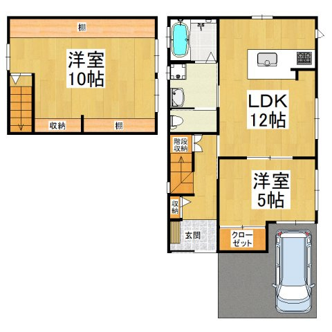 【間取り】 | 半田2丁目戸建