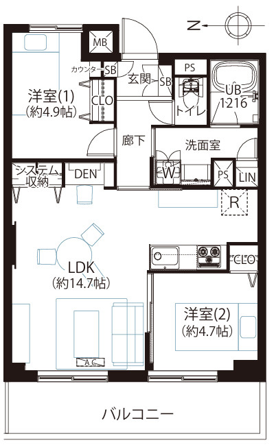 小松川パークマンション弐号棟