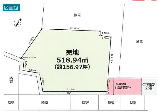 【区画図】 | 川越市大字藤間　売地