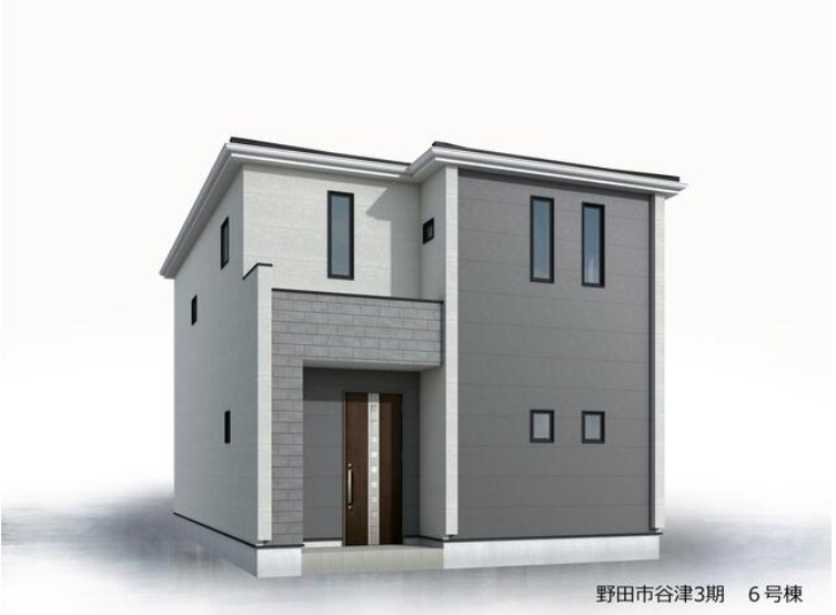野田市谷津3期　新築戸建　6号棟の外観パース