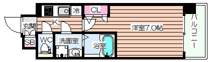 【間取り】 | エスリード阿波座シティーウェスト