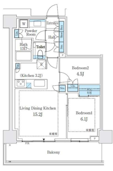 【間取り】 | パークシティ中野ザタワーブリーズ