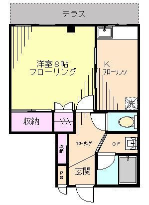 コーポスバルの間取り|間取りです。