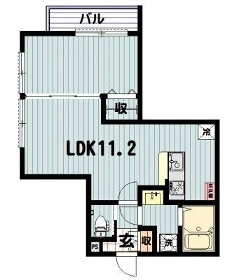 コンソナンス東麻布の間取り|間取りです。