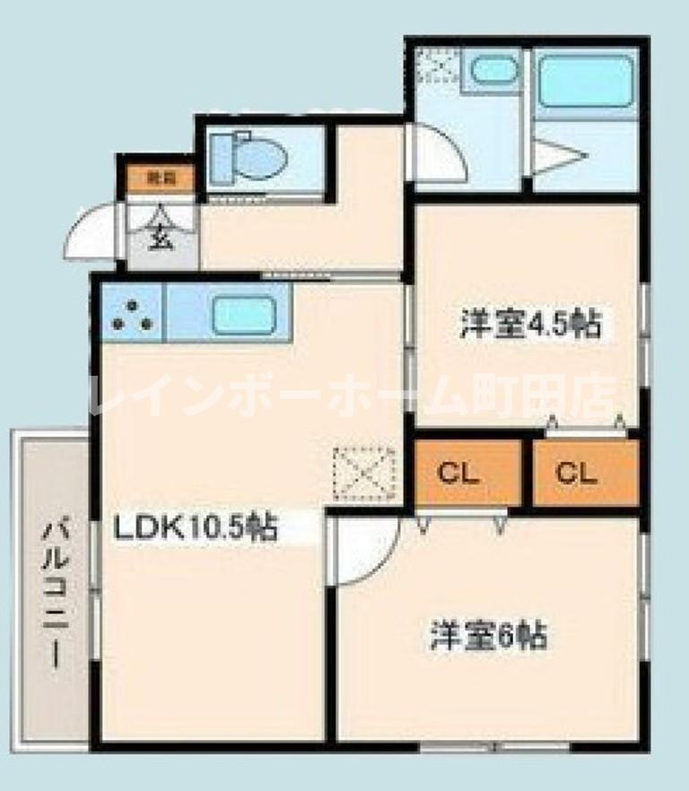 仮称　大和市福田　計画※初期費用分割あと払いサービス利用可能物件の間取り