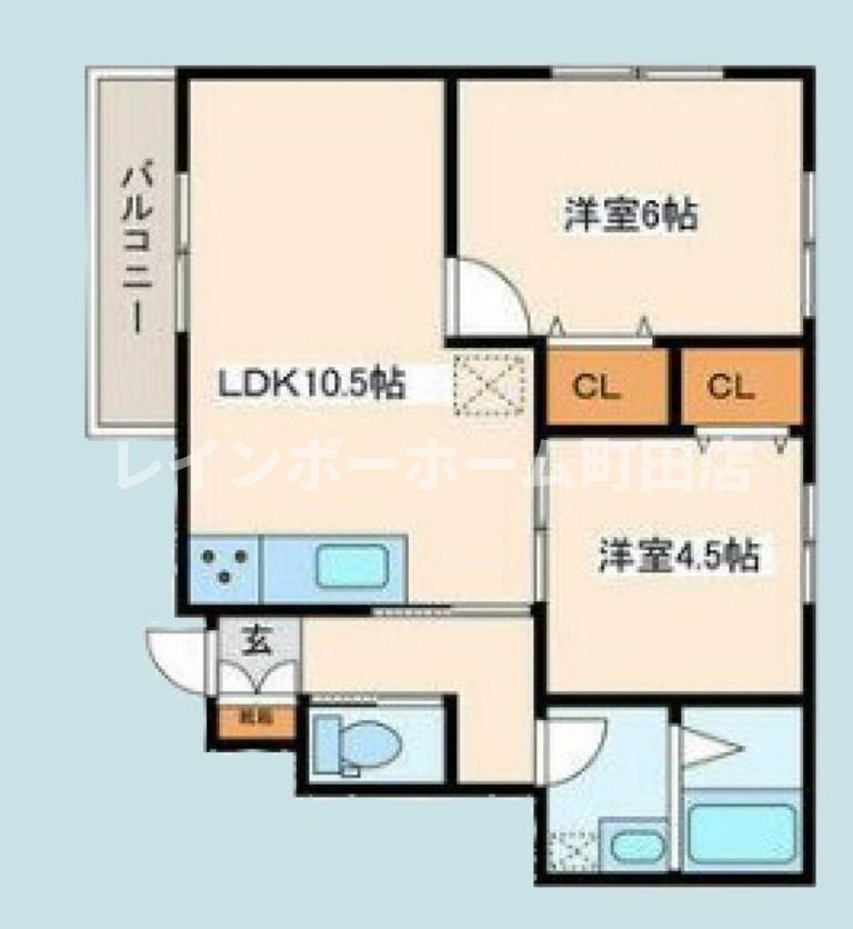 仮称　大和市福田　計画※初期費用分割あと払いサービス利用可能物件の間取り