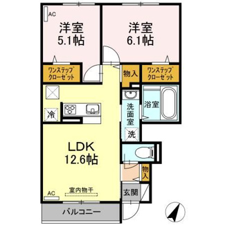 【間取り】 | メゾン ド プリュネ　B