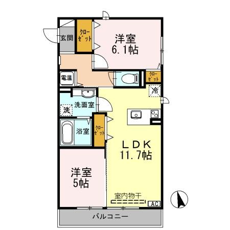 イリゼの間取り