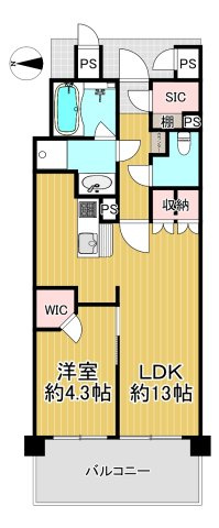 ワコーレ阿倍野播摩町ラフィリスの間取り|単身でもカップルでも住みやすい間取りとなっております。