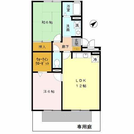 ウエストハイツの間取り