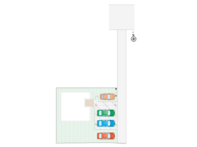 【田部井町2丁目16区画　9号棟　配置図】