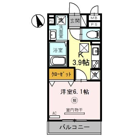カーサ・フェリーチェ平田の間取り