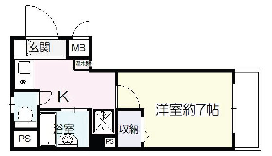 神戸市灘区泉通１丁目の賃貸マンションの間取り