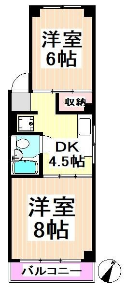 工東フラットの間取り