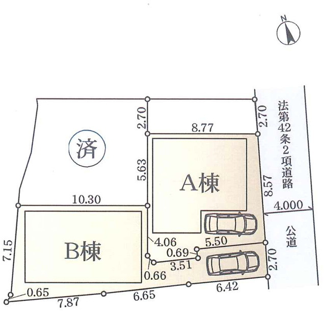 ●和田町駅　新築戸建の区画図