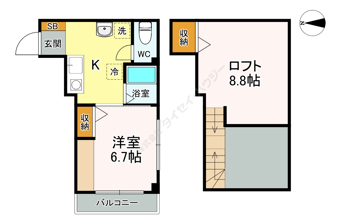 シャトレ上荻の間取り