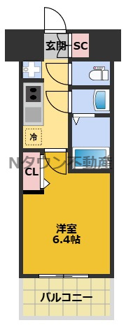 【間取り】 | ディアレイシャス名古屋太閤通 | 間取りです