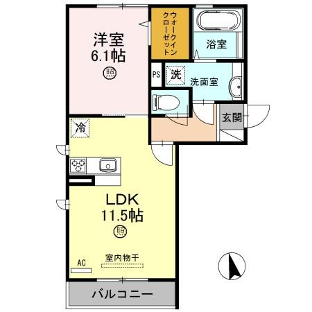 Felice Casa　B棟の間取り
