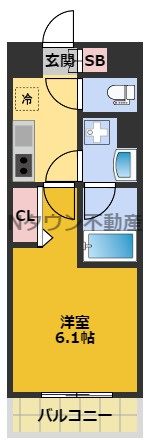 【間取り】 | ディアレイシャス東別院 | 間取りです