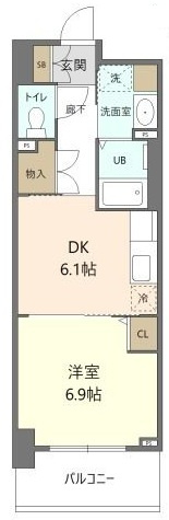 ステイブル協和の間取り|間取りです。