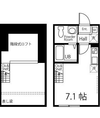 ハーミットクラブハウス二子玉 の間取り|間取りです。