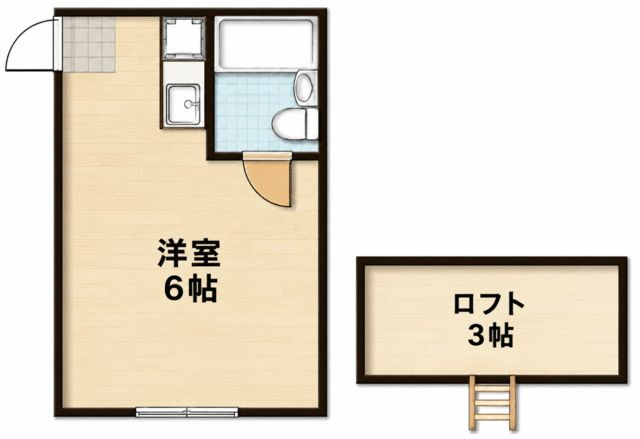 山丘ハイツの間取り