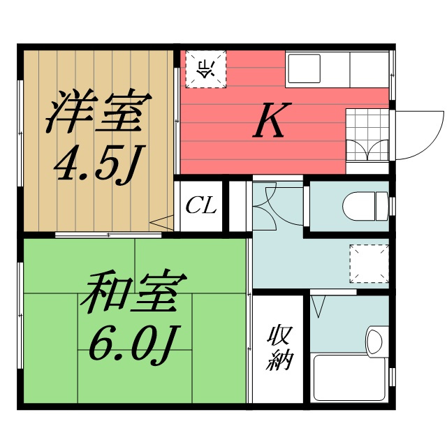 【間取り】 | グリーンハイツ　3番館