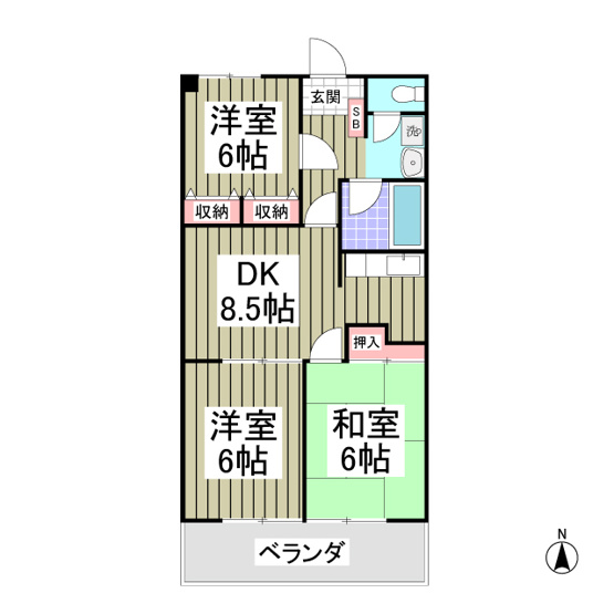 【間取り】 | メゾン・ド・ソフィア高野台