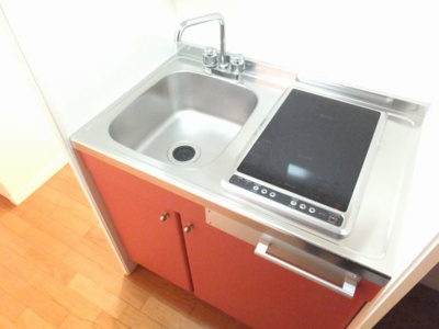 【キッチン】 | レオパレス壱里山 | 安心・安全な２口ラジエントコンロのキッチンです。