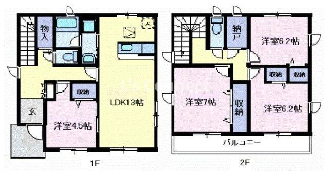 【間取り】 | サニーコート　Ａ