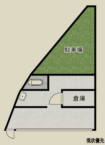 南田辺１丁目店舗の間取り