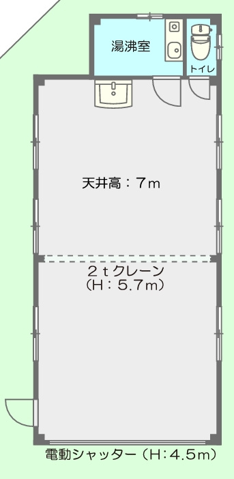 井上興産第２倉庫の間取り