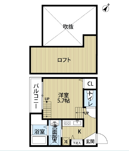 ビラージュ箱崎の間取り|使いやすい間取りです。