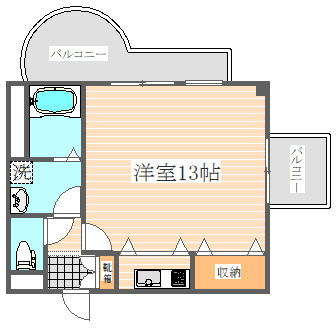 モアフィールド天神南の間取り|使いやすい間取りです。