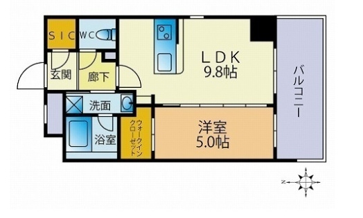 ファーメリー那珂の間取り|使いやすい間取りです。