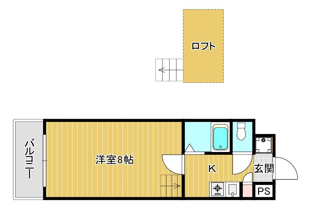 エクセレンス城南の間取り