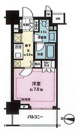 ブランズ文京本郷一丁目の間取り