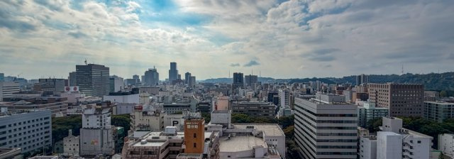 ザ・ライオンズ定禅寺タワーの展望|18階からの眺望。仙台中心部の街並みと青葉山方面を見渡せます。