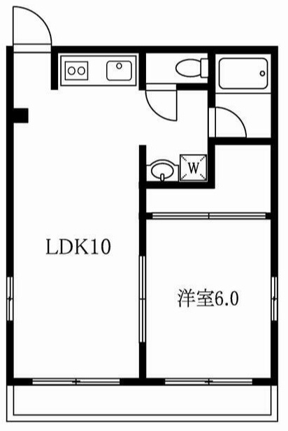 石川コーポの間取り|間取りです。