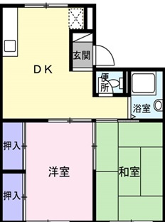 グリーンコーポ寿A棟の間取り