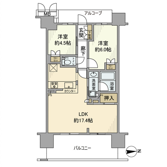 【間取り】 | グランマークス久宝寺