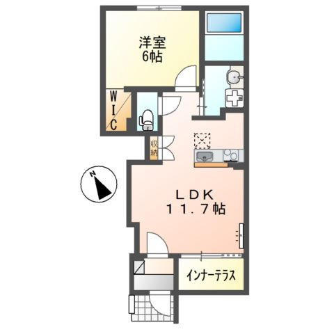 （仮称　神戸市北区八多町中　新築パートの間取り
