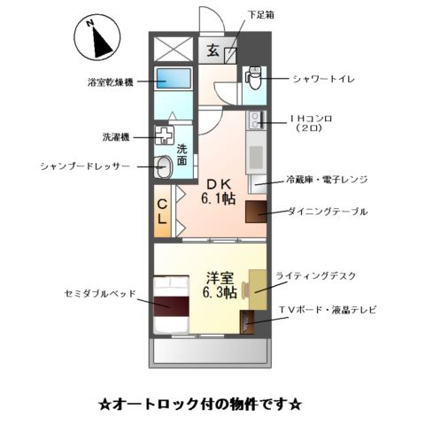 Ｍ-ｓｔａｇｅ　Ａｏｉの間取り