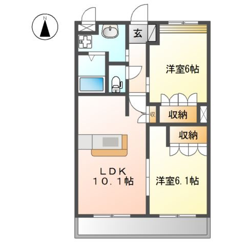 グレイスヒルの間取り
