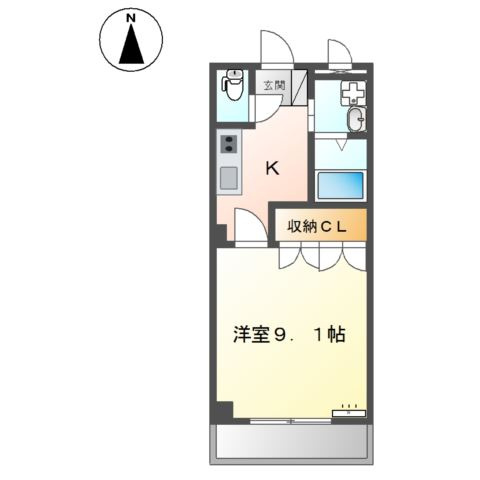 グランディールＵの間取り