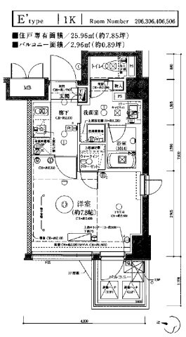 ディアレイシャス三軒茶屋の間取り
