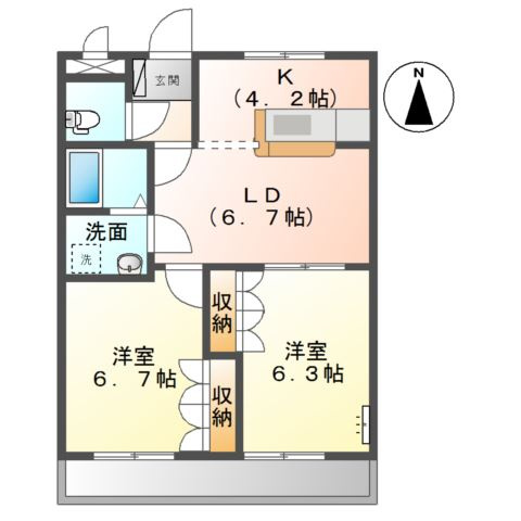 クールメゾン佐藤の間取り